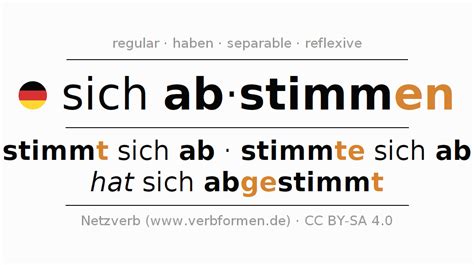 abstimmen englisch|abstimmen meaning.